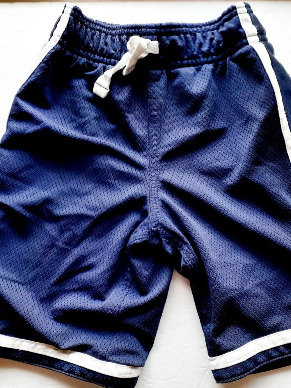 Carter's Boys Shorts Navy Athletic Gym Mesh Elastic Waist 4